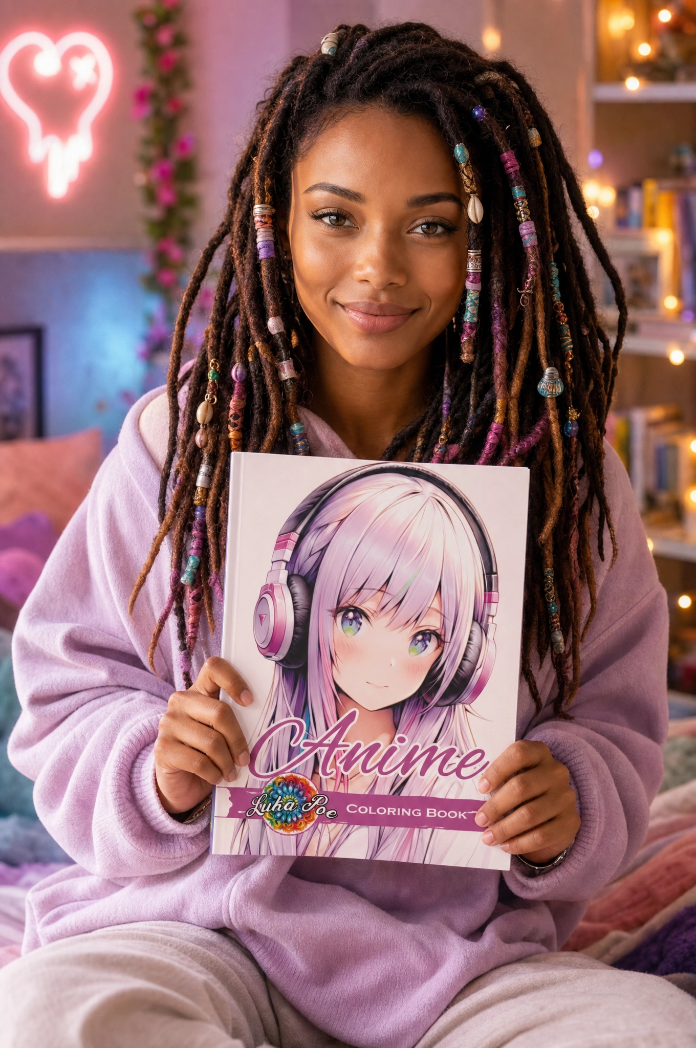 Anime Coloring Book for Adults
